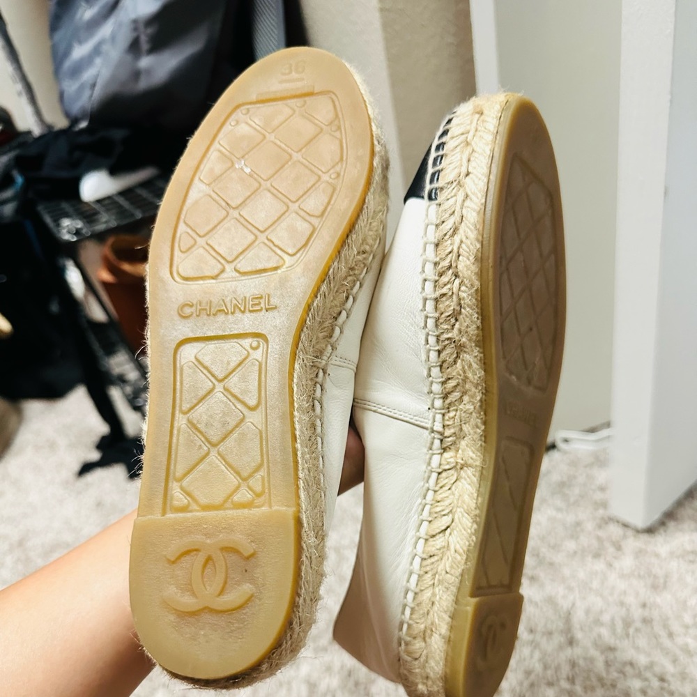 Chanel Espadrillas lambskin (white) - Picture 6 of 7